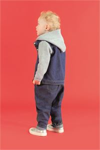 GIACCA LARKWOOD IN JEANS PER BAMBINO CON CAPPUCCIO